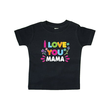 

Inktastic I Love You Mama with Flowers Gift Baby Girl T-Shirt