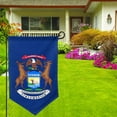 thumbnail image 2 of Michigan Flag Garden Flag Vertical Double Sided Yard Outdoor Decoration 12.5 x 18 Inch Sharp Corner, 2 of 7