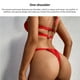 thumbnail image 4 of Baño Recortado Traje De Baño Cómodo Para Mujer Conjunto De Traje De Baño Transpirable De Un Hombro Con Soporte De Acero Cojín Para El Pecho Para Nadar Al Sweethay OD010708-01, 4 of 7
