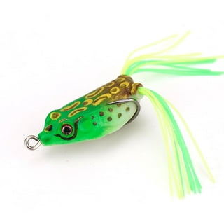 5Pcs Frog Lures For Bass Fishing, 3G Frog Lure Soft Lifelike Artificial  Rubber Swimming Bait With Hook For Fishing,For Freshwater Saltwater  (green)