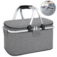 thumbnail image 2 of 1 Pcs Picnic Basket,portable Collapsible Cooler Bag, Grocery Basket, 2 of 3
