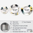 thumbnail image 4 of Designart « Transitional Black Formes V » Animaux Miroir Rond Ensemble de 3 - Ensemble de Miroirs Ronds Noirs Transitionnels pour Bureau Mural, 4 of 5