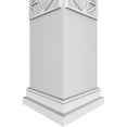 thumbnail image 5 of Ekena Millwork 12"W x 9'H Craftsman Classic Square Non-Tapered Hampton Fretwork Column w/ Prairie Capital & Prairie Base, 5 of 8
