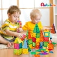 thumbnail image 3 of Juego de 30 piezas de azulejos magnéticos para construcción Anbalulu para niños mayores de 3 años, 3 of 7