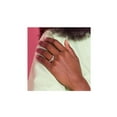 thumbnail image 3 of Gem & Harmony 14K White Gold Intial - D - Ring with Accent Diamond for Women, 3 of 5