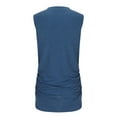 thumbnail image 4 of ShomPort Baggy Tank Tops for Women Summer Solid Color Round Neck Sleeveless Vests Casual T-Shirts, 4 of 8