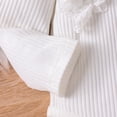 thumbnail image 5 of Okbabeha Newborn Baby Girl Clothes Ruffle Long Sleeve Ribbed Knit Romper Onesie Pants Set Spring Fall Outfit 0 3 6 9 12 18Month, 5 of 7