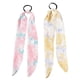 thumbnail image 2 of 4pcs Tie Dye Silk Hair Ropes for Women – Stylish Elastic Headbands with Durable Stitching, Mixed Pastel Colors, 2 of 5