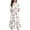 #A24-Pink, variant on Abcomgle Girls Beach Dress Casual A-Line 3/4 Sleeve Maxi Dress Floral Print Crew Neck Sundresses Basic Tiered Dresses with Pockets,7-8 Years Beige