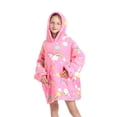 thumbnail image 2 of Faithtur Pull à Capuche Universel Chaud Mode Impression Laine de Vison Vêtements de Maison, 2 of 6