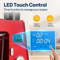 thumbnail image 4 of SPECSTAR 9 in 1 Multifunctional Stand Mixer with Fermentation, 6 Speed 7.5 Quart Kitchen Electric Food Mixer with Timer, Meat Grinder, Juice Blender, Vegetable Slicer, Pasta and Cookie Maker, Red, 4 of 9