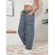 thumbnail image 2 of Pantalones deportivos Athlisan Baggy Barrel para mujer Dustyblue, talla S, 2 of 3