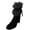 Nero-Mouse, variant on Agl Women's Furry Ankle Boot Nero-Mouse Ankle-High Leather - 7M