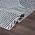 thumbnail image 4 of World Rug Gallery Bohemian Stripe Waves Area Rug - Cream 2'x7', 4 of 8