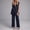 Dark Blue women's 2 piece blazer set a1, variant on Women's 2 Piece V Neck Sleeveless Blazer Set Casual Wide Leg Pants Matching Lounge Outfits Solid Summer Cruise Travel Clothes Airport Style, Pink 2XL