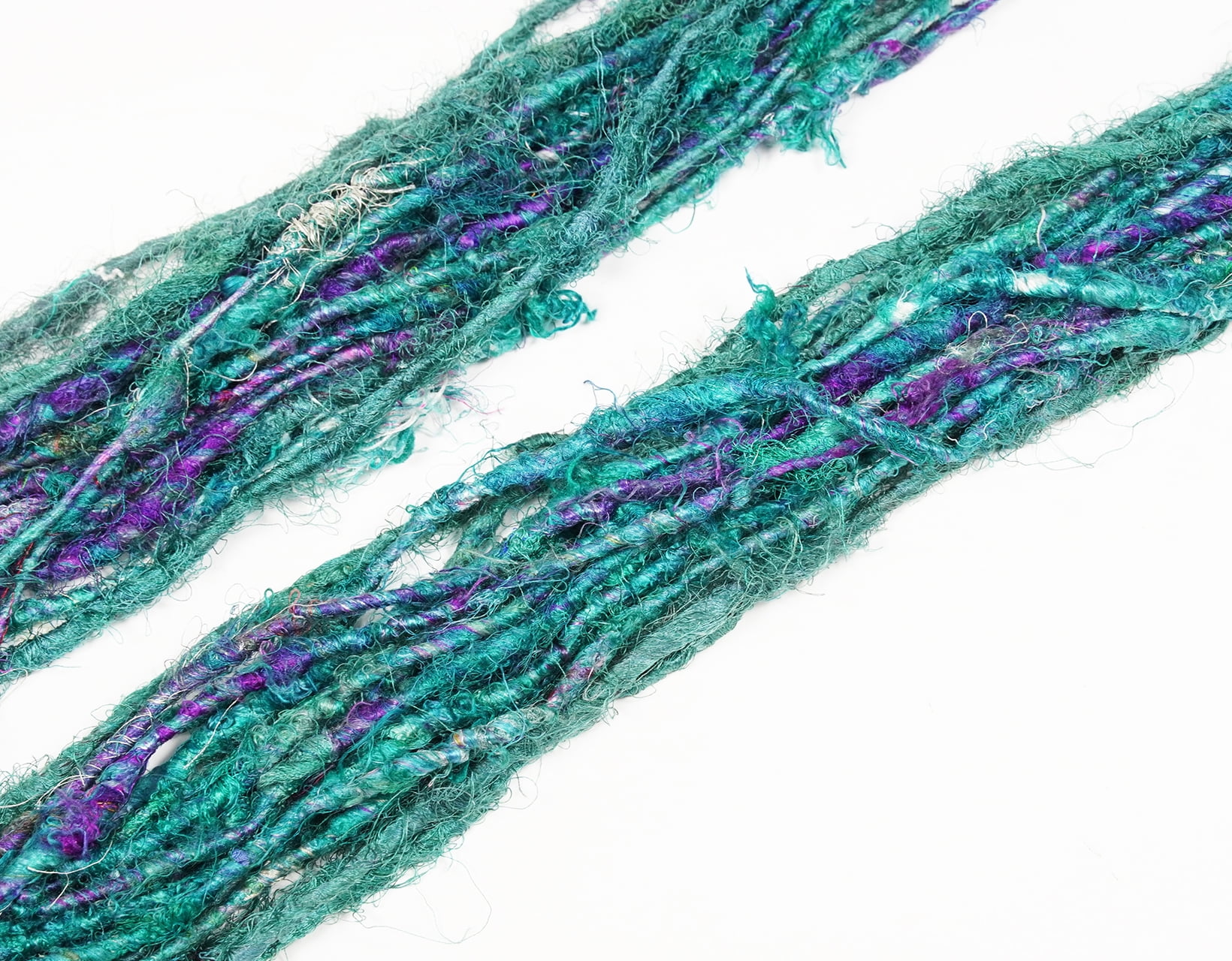 Vintageandyou Recycled Banana Silk Yarn - 300g Pack of 3 | Hand-Spun Natural Fiber Skein for Knitting, Crochet, Weaving & Craft Projects - Soft Art Yarn Made from Viscose Banana Fibers - Single Skein