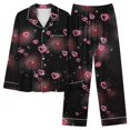 thumbnail image 7 of Iyufng Womens Pajama Sets Long Sleeve,Valentine's Day Pajama Sets for Women Plus Size Sleepwear,Womens Plus Loungewear with Pockets V-Neck Valentines Love Heart Pjs S-XXXL, 7 of 7