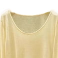 thumbnail image 5 of Mifsaly Asymmetric Hem Tops for Women Crewneck Long Sleeve Cover Up Lightweight Breathable Pullover Top Casual Loose Fit Tunic Tee, 5 of 5