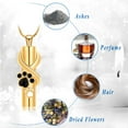 thumbnail image 3 of Pet Cylinder Cremation Urn Necklace for Ashes Memorial Keepsake Ashes Holder Urn Locket Cylinder Charm Pendant Necklaces for Dog Cat Ashes, 3 of 8