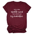 thumbnail image 2 of Women Oversized T Shirt Short Sleeve Letter Print Tee Summer Crew Neck Casual Loose Fit Tops 2026, 2 of 3