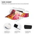 thumbnail image 2 of Kdxio Digital Nomad Pink Landscape Print Sun Visor Hat Golf Visor Adjustable Velcro Outdoor Sports Cap for Men Women, 2 of 6