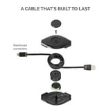 Retrak ETLTUSBBLK 10-foot Retractable Lightning Cable (Black) - Walmart.com