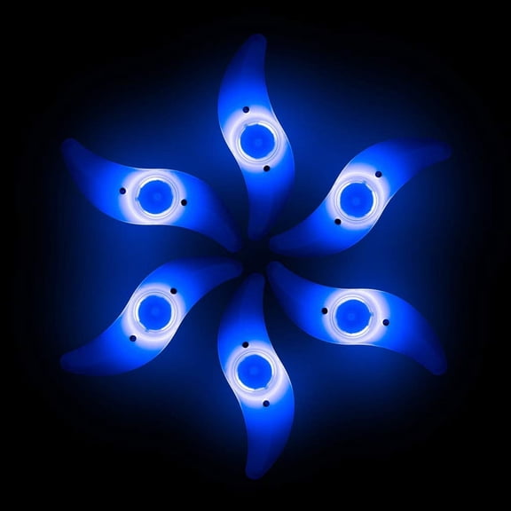 LED Bike Wheel Spoke Lights - 6-Pack Waterproof Cycling Lights with 4 Colors (Red, Blue, Green, Multi) & 3 Modes (Flash, Fast Flash, Steady) - Easy Install for Night Riding Safety