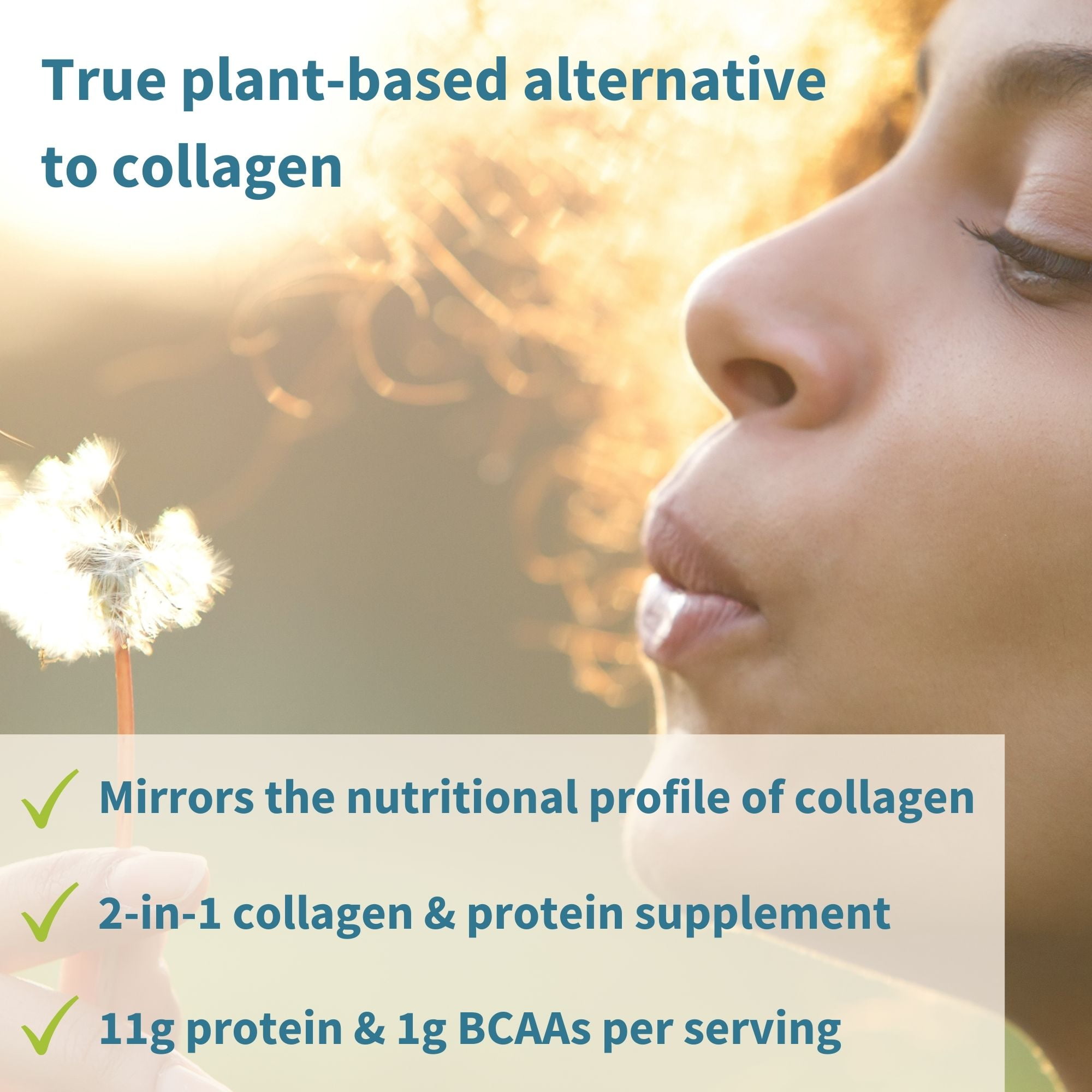 Igennus Vegan Pro-Collagen Protein Powder, Plant-Based Collagen Alternative, 30 Servings
