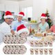 thumbnail image 1 of Juego de Platos y Vasos Desechables de Papel con Temática Navideña | Vajilla Festiva con Decoración Dorada | Diseños de Renos y Papá Noel | Paquete de 10 | 17,8 X 17,8 Cm | 85 G, 1 of 6