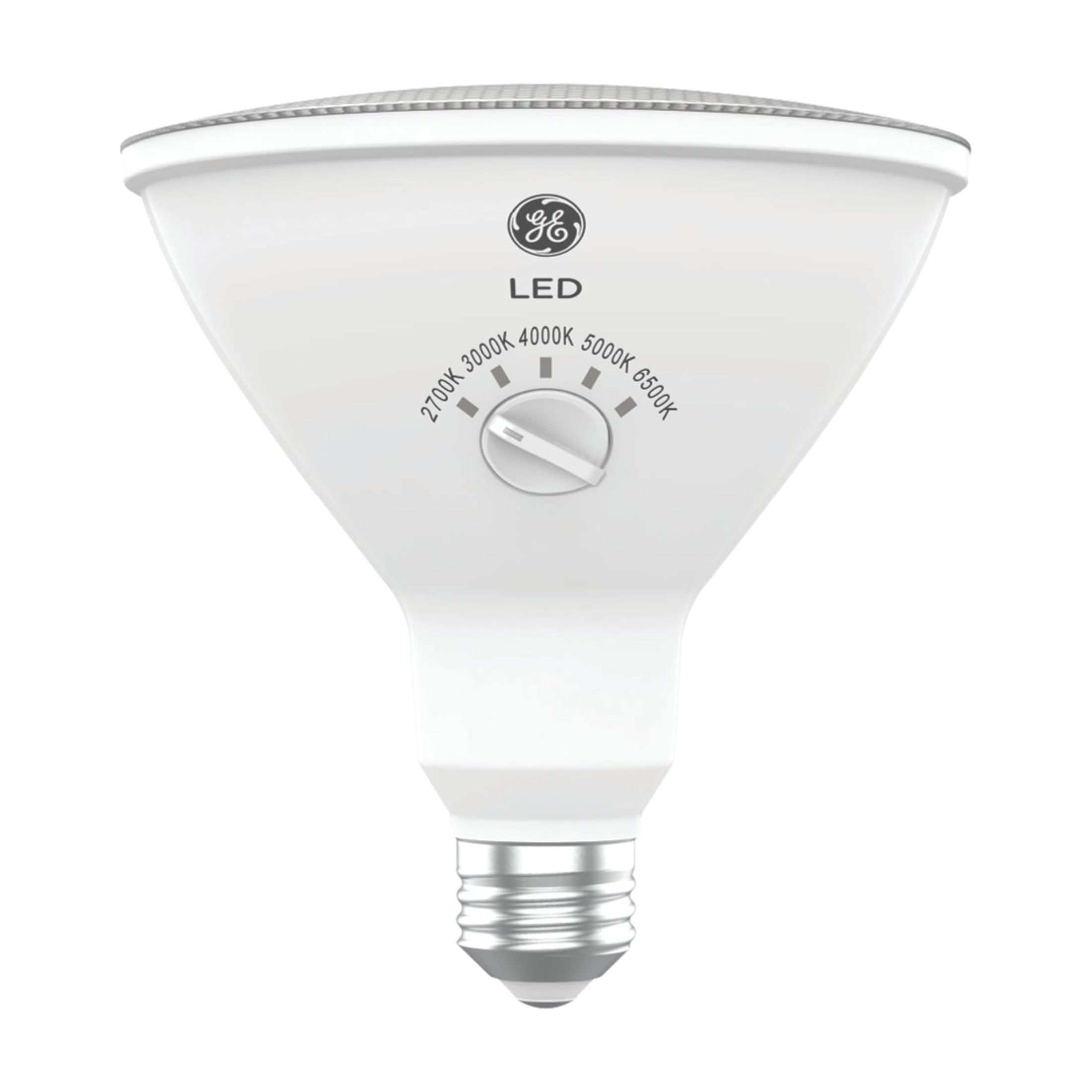 GE Outdoor Style Security PAR38 LED Light Bulbs, 120 Watt Replacement, 5 White Tones, 2pk