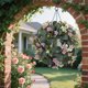 thumbnail image 5 of Anillo De Plástico Para Colgar Guirnalda de plantas artificiales moradas para decoración de bodas, hogar, hotel, fotografía, fondo, fiesta (1 unidad) JASKFLY, 5 of 8
