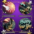 thumbnail image 4 of Festive Theme Happy New Year Banner Colorful Fireworks New Year Display Gold Champagne Confetti Design Festive Backdrop for New Year Party Holiday Celebration Eve Gathering, 4 of 9