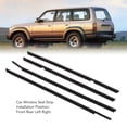 thumbnail image 3 of Auto Window Seal Strip, 68160 60010 Strong Sealing Car Window Seal Strip Rainproof Noise Control Front Rear Left Right  for Land Cruiser FJ80 FZJ80, 3 of 7