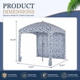 thumbnail image 3 of Simenmax 6x6ft Beach Cabana, Large Beach Canopy with Side Wall, UPF 50+ Protection Easy Setup Beach Tent Sun Shelter, Portable Beach Tent for Whole Family, Starfish Shell, 3 of 7