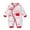 White, variant on KAUOD Baby Girls Chinese New Years Jumpsuits Cute Graphic Traditional Festival 𝗧ang Suits New Born Cotton Onesie Clothes