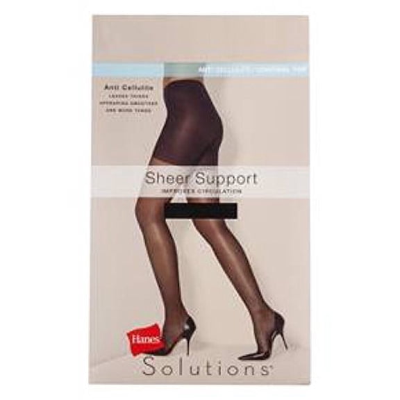 Hanes Premium Anti Cellulite Sheer Support Pantyhose - Medium