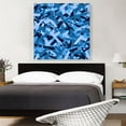 thumbnail image 2 of ARTCANVAS Black Baby Blue Camo Camouflage Machine Hand Gun Rifle Pattern Canvas Art Print - Size: 36" x 36" (1.50" Deep), 2 of 9