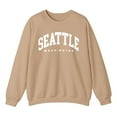 thumbnail image 3 of Seattle Washington Sweatshirts for Women Long Sleeve Crewneck Graphic Sweatshirt Pullover Tops Fall Winter Outfits, 3 of 5