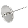 thumbnail image 1 of Guardoinrt 1 Pair Simple Design Earring Pin Earrings Stud Pole Needle Findings 6mm, 1 of 6