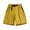 Yellow, variant on Mens Bold Solid Color Shorts Elastic Waistband Design Lightweight Fabric Relaxed Silhouette for Casual Hangouts Yellow XXXL