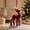 A, variant on Large Pink Santa Christmas Hanging Ornament,Elegant Winter Pendant for Xmas Tree Wall Window Indoor Holiday Party Decor