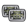 thumbnail image 1 of 7 inch 90W High Power Retrofitting off~road Headlights Motorcycle Daytime Running Light for Wrangler 2PCS LED Car Work Lights, 1 of 1