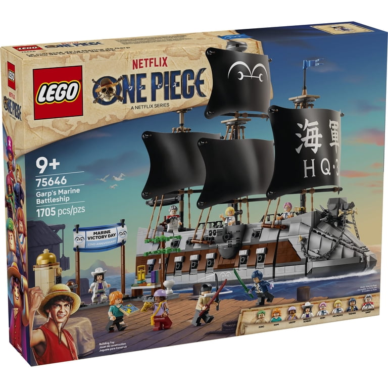 LEGO ONE PIECE Garp's Marine Battleship - Building Toy for Boys