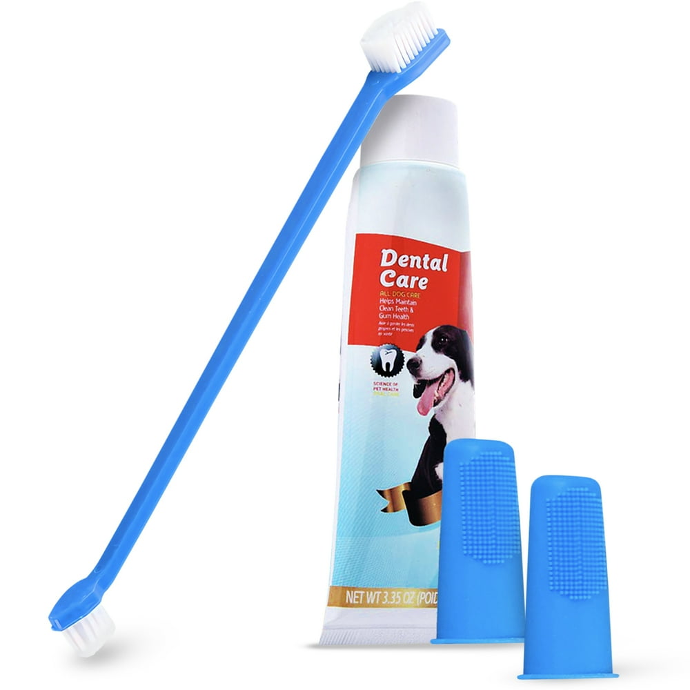 All Prime Dog Tooth Brushing Kit with 1 TwoSided Long 9" Dog