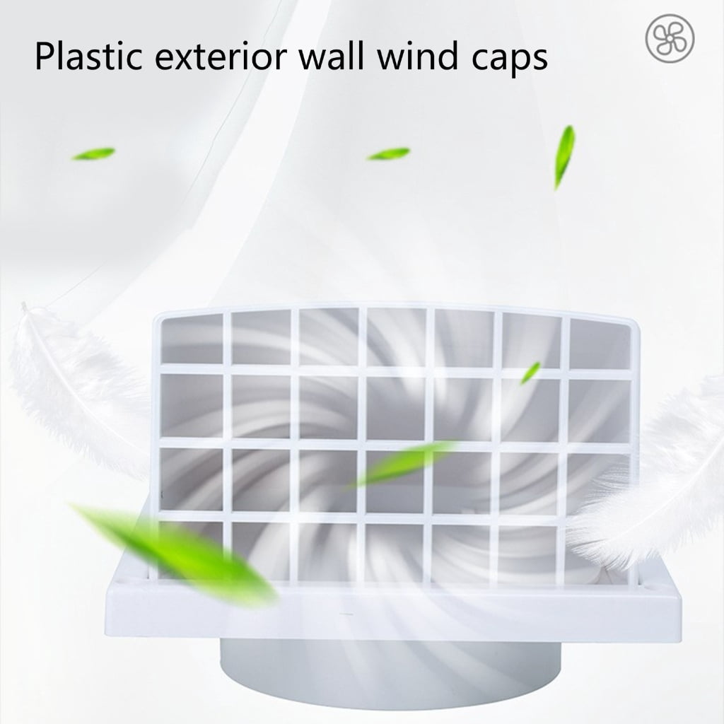 YIGSECU Rainproof Ranges Hood Ventilation Outlet Indoor and Outdoor Air Vent Caps Plastic Exhaust Hood Ventilation Grille