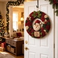 thumbnail image 6 of Clearance! Christmas Fabric Wreath DIY Kit for Adults & Beginners, Handmade 3D Poke Wreath DIY Kit Holiday Gift for Home Hanging Decor (Santa), 6 of 6