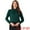 Dark Green, variant on DARING DIVA Chiffon Blouse for Women's Long Sleeve Work Shirt S White