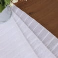 thumbnail image 3 of Superior Jackson Stripe Sheer Curtain Grommet Curtain Panel Set, 52" x 84", White, 3 of 5