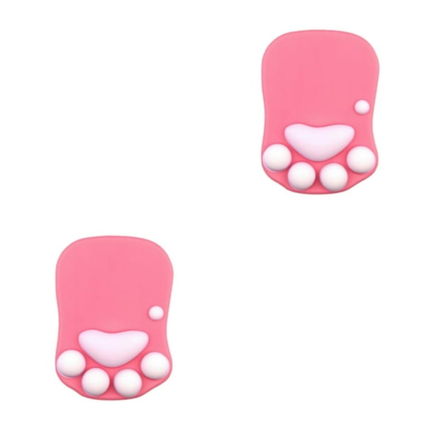 Seitruly Alfombrilla de ratón para juegos única, segura para una experiencia cómoda, alfombrilla de ratón con soporte para muñeca DS-008 DS-008 rosa roja 2Conjunto