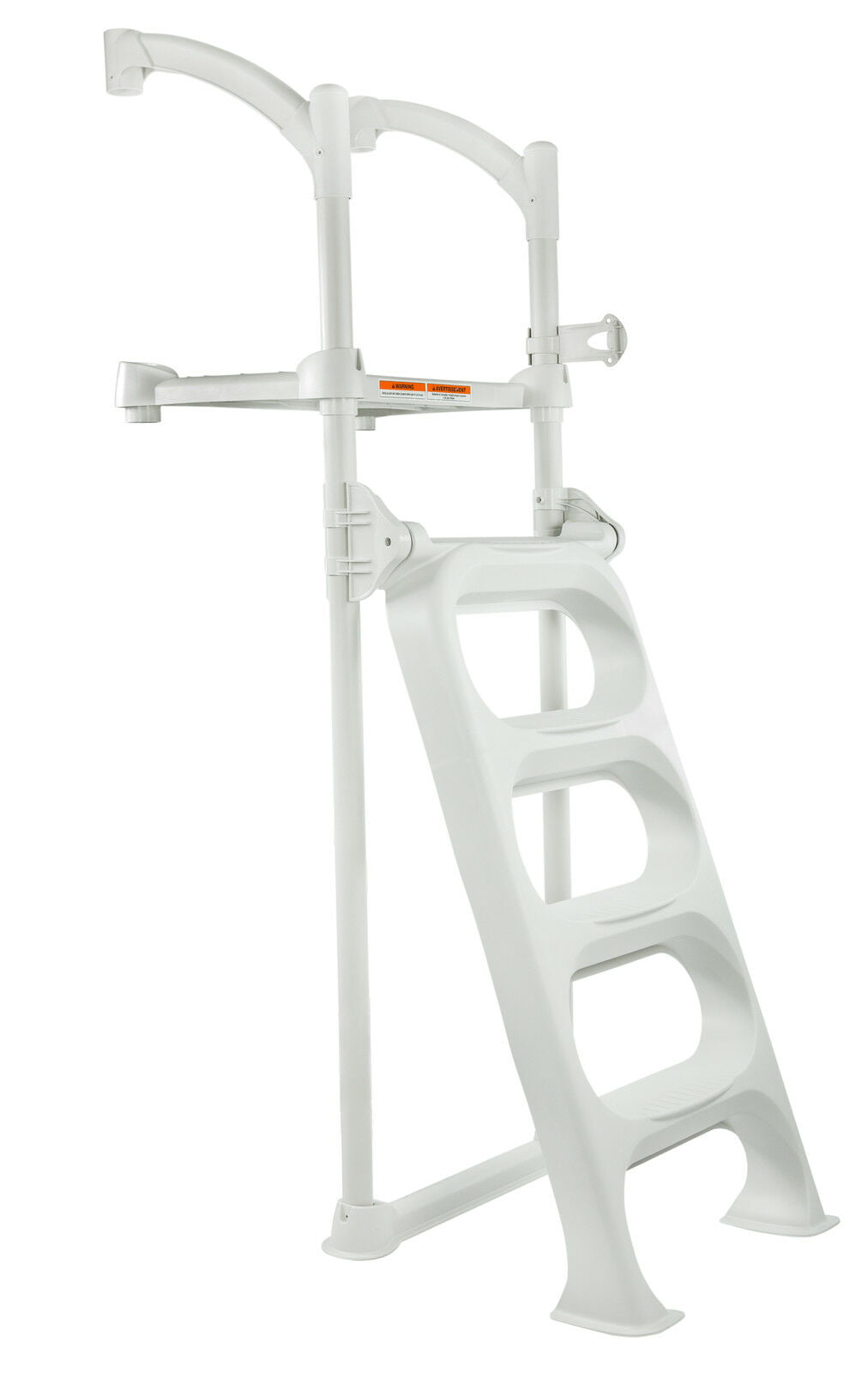 Yc Swimming Pool Ladder Double-Sided Ladder Suitable for Above Ground Steel Frame or Inflatable Swimming Pools 33inch Grey 